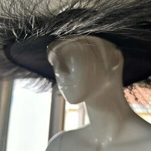 Met gala inspired vintage luxury open hat by  designer Kokin wearable art